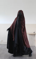 Charger l'image dans la visionneuse de la galerie, Khimar arrondi Maleeka T2  150cm (Soie de médine)
