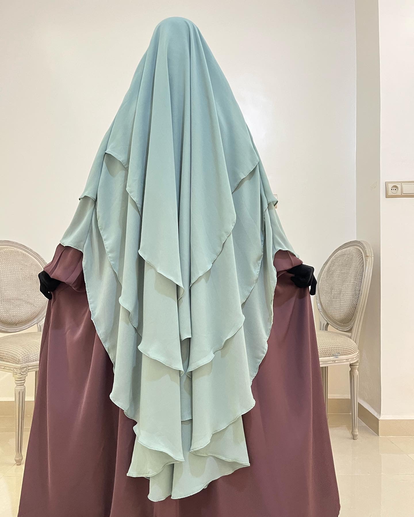 Khimar Tarha 3 abgerundete Segel