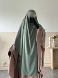 Charger l'image dans la visionneuse de la galerie, Khimar arrondi Maleeka T2  150cm (Soie de médine)
