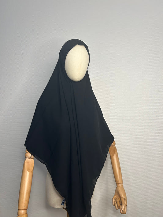 Hijab carré 150 X 150cm noir