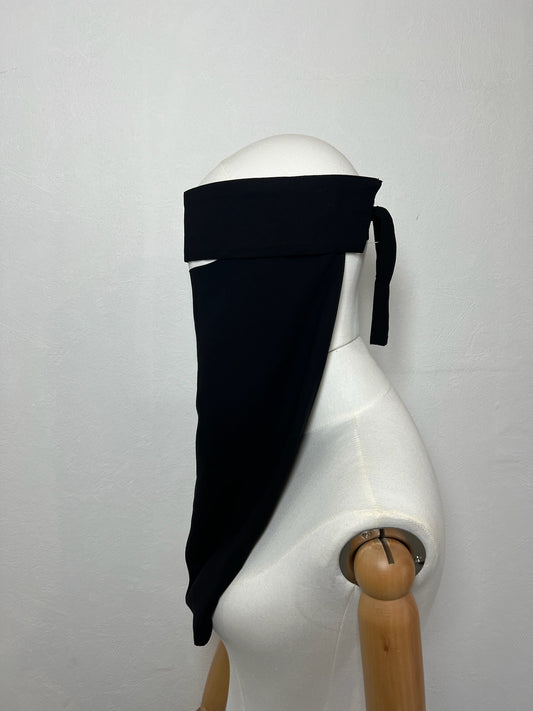 Niqab Pull down bandeau renforcé Noir