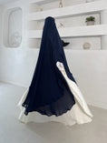 Charger l'image dans la visionneuse de la galerie, Khimar Tarha 2 voiles arrondi
