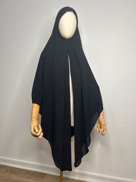 Hijab carré 180 X 180cm noir