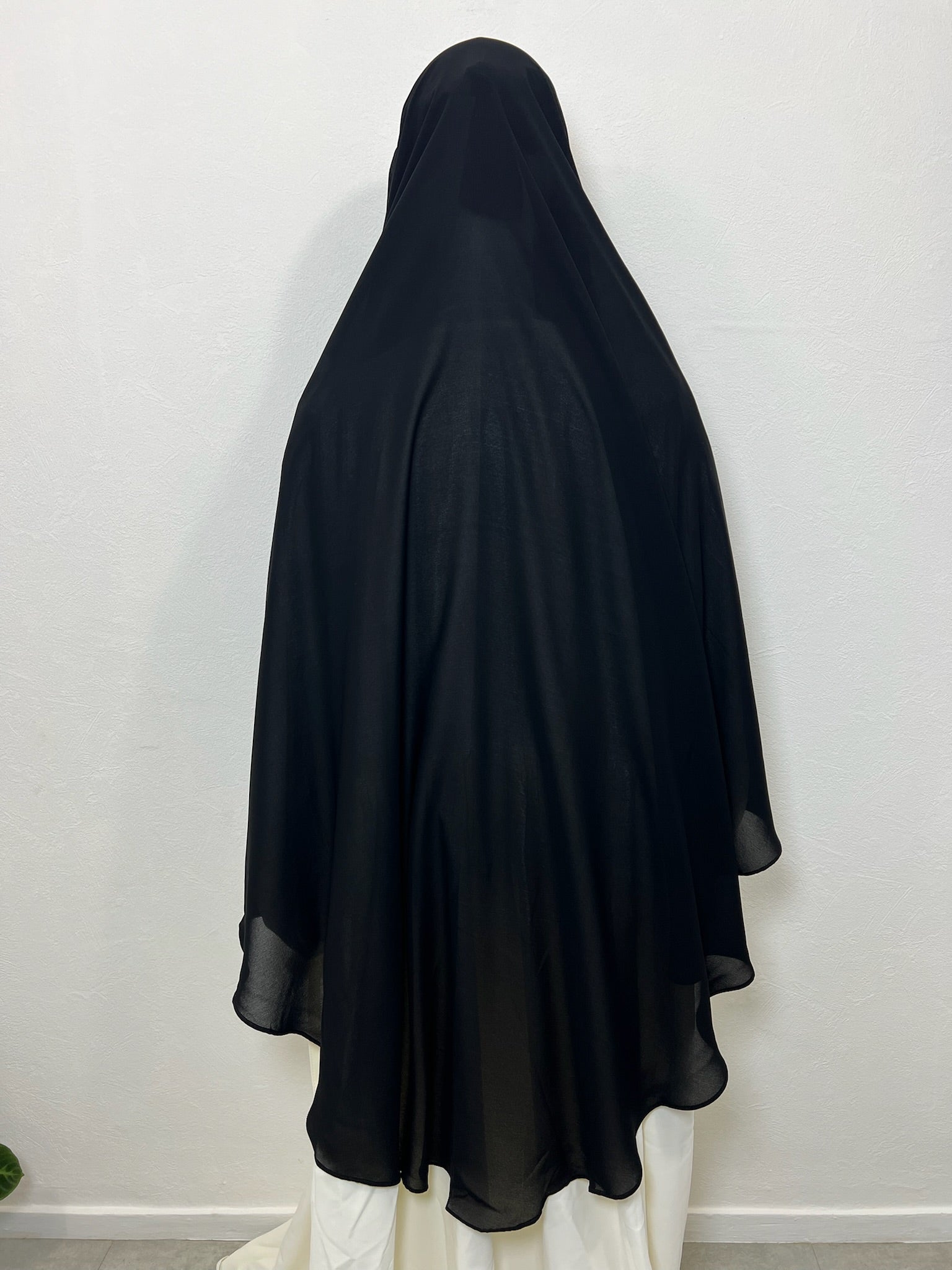 Cape à nouer Farasha courte + Niqab pull down Noir