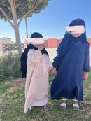 Little girl's linen abaya