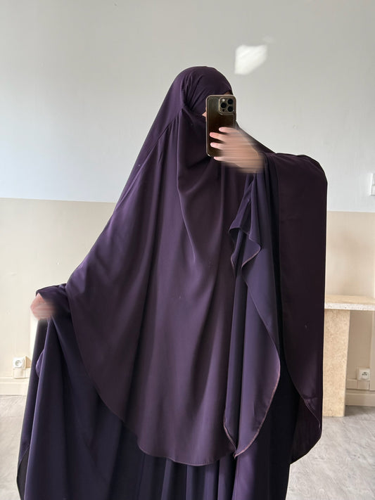 Khimar rounded Maleeka (Whool Peach)
