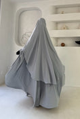 Charger l'image dans la visionneuse de la galerie, Khimar arrondi Maleeka T1   140cm (Soie de médine)
