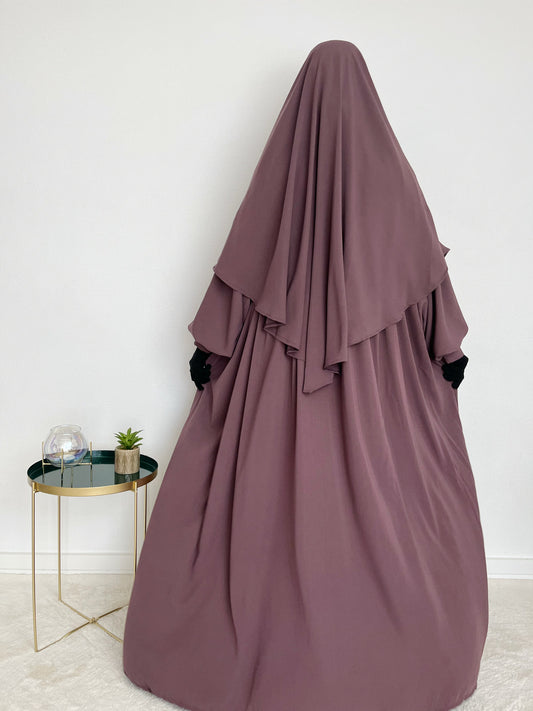 Khimar Sarah Whool Peach T1