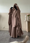 Charger l'image dans la visionneuse de la galerie, Khimar arrondi Maleeka T2  150cm (Soie de médine)
