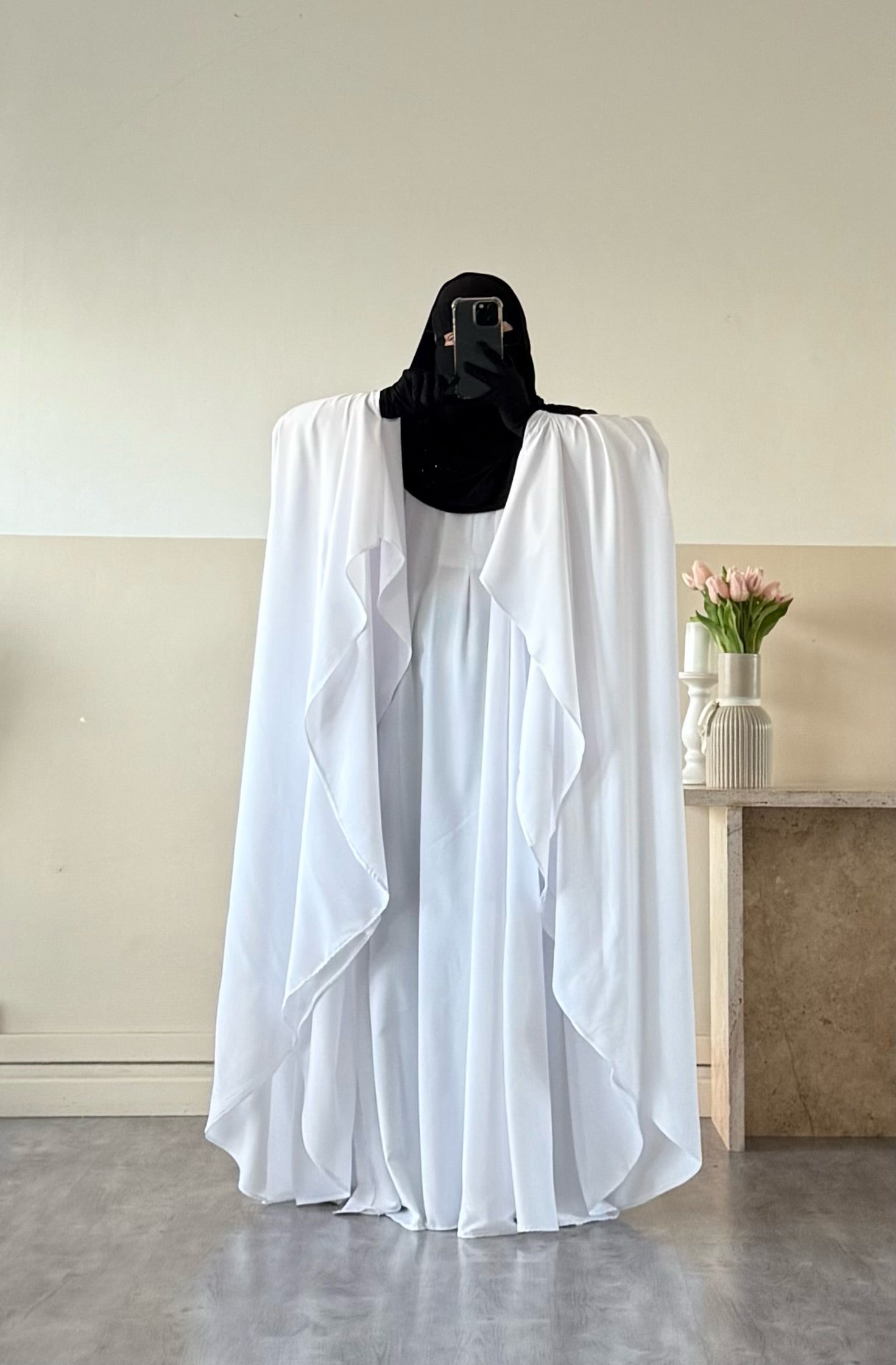 Set Maleeka kimono + sous abaya Soie de médine