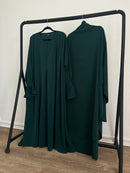 Khimar arrondi Maleeka T2  150cm (Soie de médine)