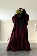 Set Imany Kimono effet Lin + sous abaya