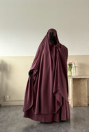 Jilbab 2 pièces Jupe Whool peach