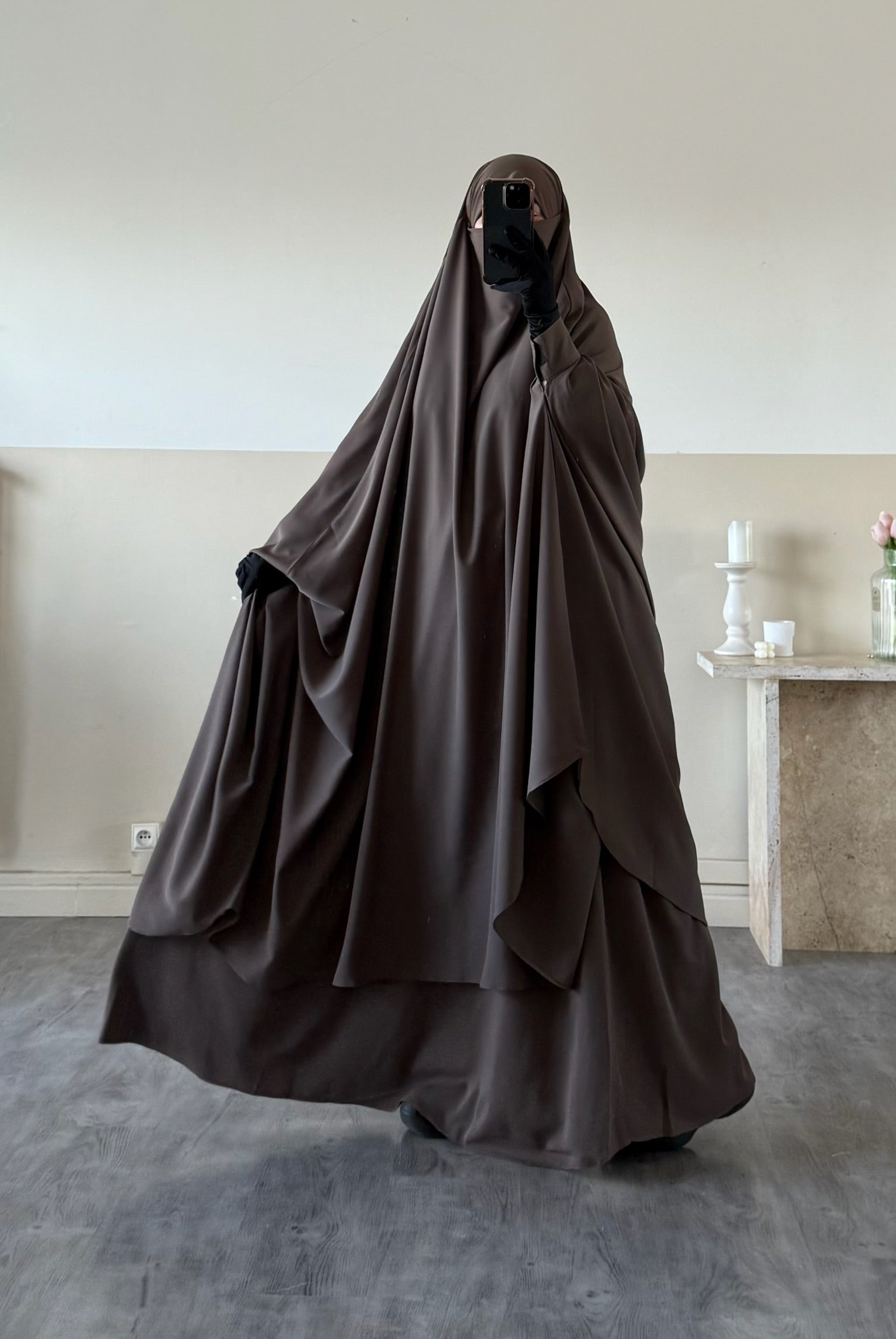 Jilbab 2 pièces Jupe Soie de Médine