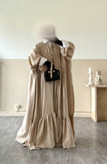 Load image into Gallery viewer, Set Imany Kimono effet Lin + sous abaya
