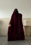 Jilbab 2 pièces Jupe Whool peach