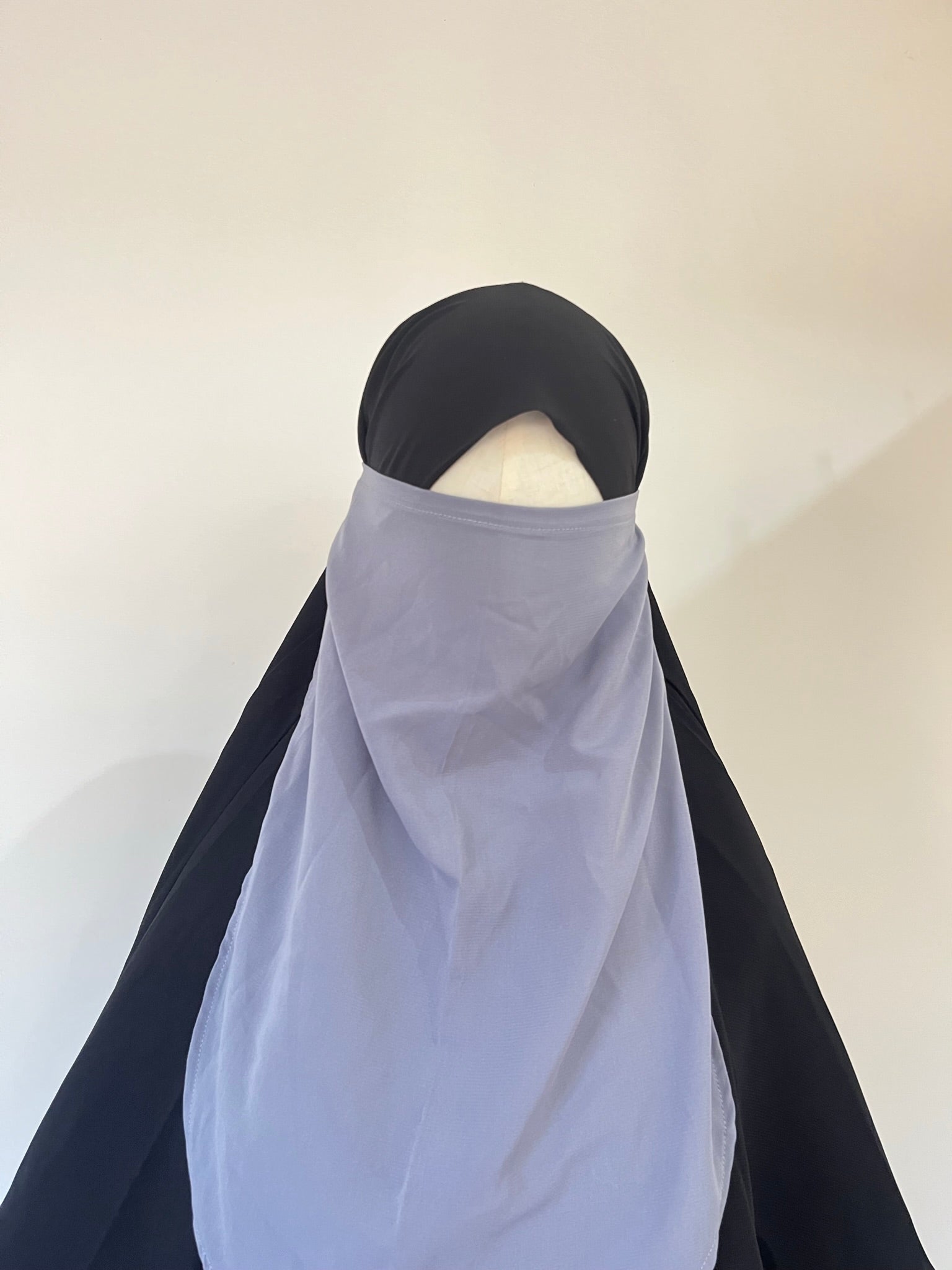 Halber Niqab Whool-Pfirsich