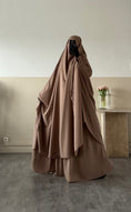 Load image into Gallery viewer, Jilbab 2 pièces Jupe Whool peach
