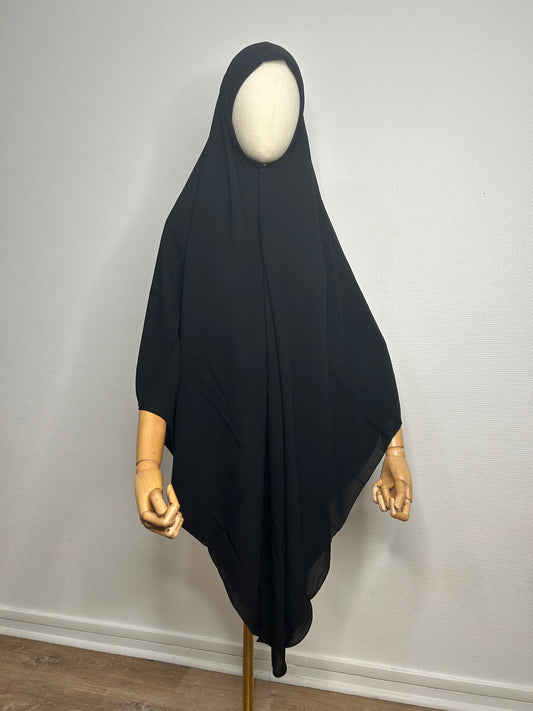 Hijab carré 180 X 180cm noir