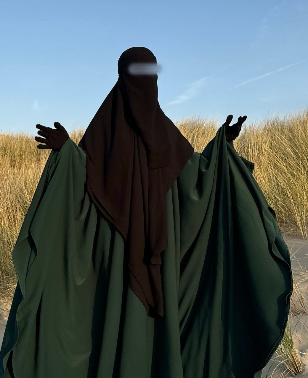 Hijab carré 150 X 150cm noir