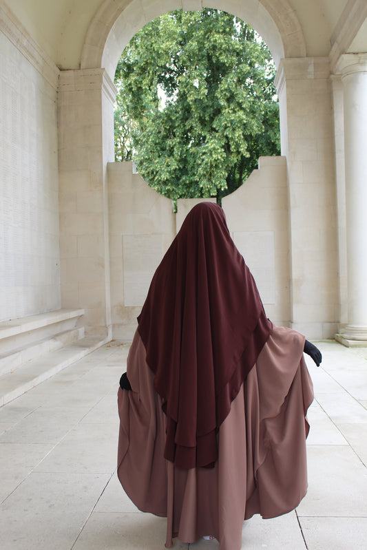 Khimar Hajar 2 Schleier aus Medina-Seide