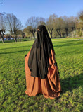 Cargar la imagen en la vista de la galería, Niqab ,Abaya , Khimar , jilbab , Dubai , Abaya 2021 , Hijab , Saoudienne , Papillon , Farasha , Soie de médine , whool peach
