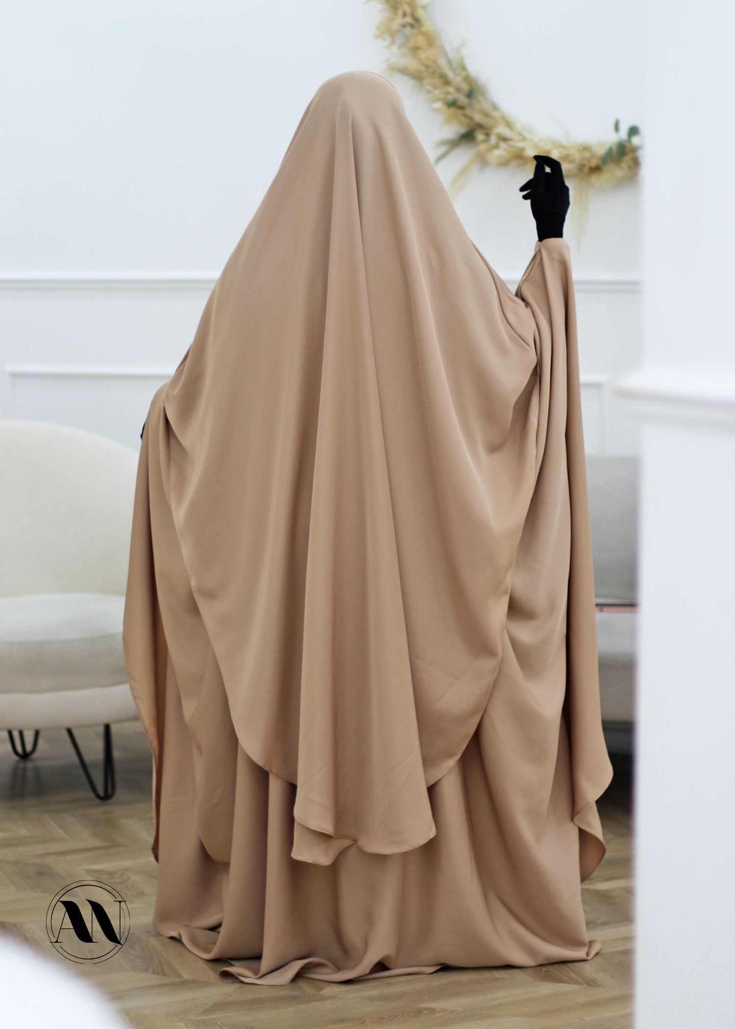 Rounded Khimar Maleeka Nidha