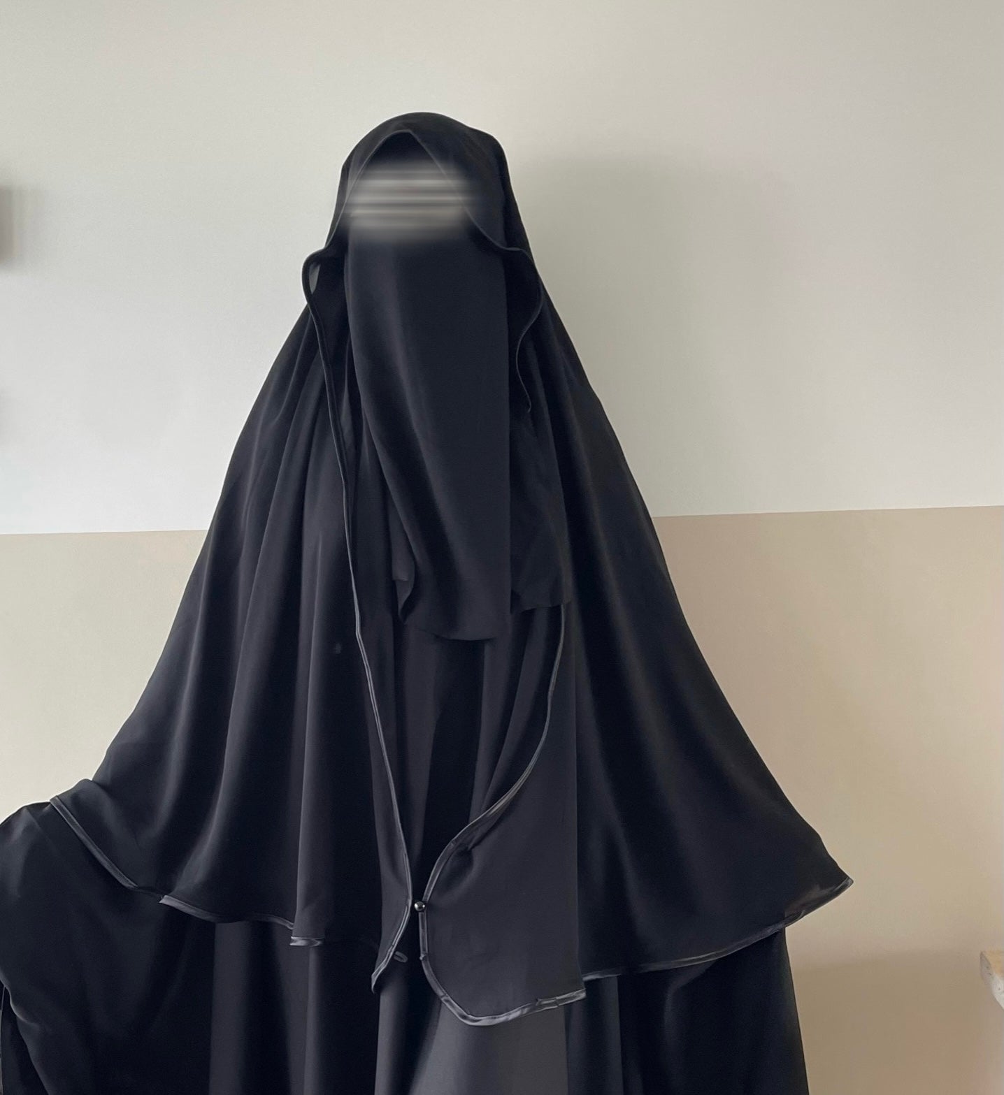 Niqab Indonesien Schwarz