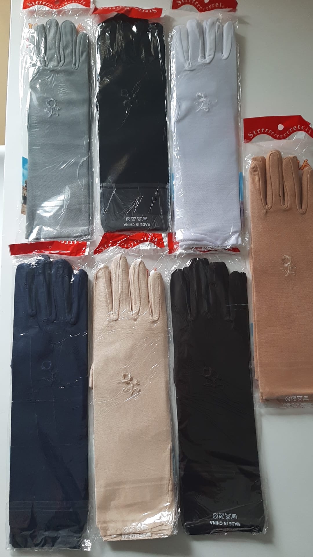 Gants fleur tactile