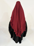 Charger l'image dans la visionneuse de la galerie, Khimar Tarha 2 voiles arrondi
