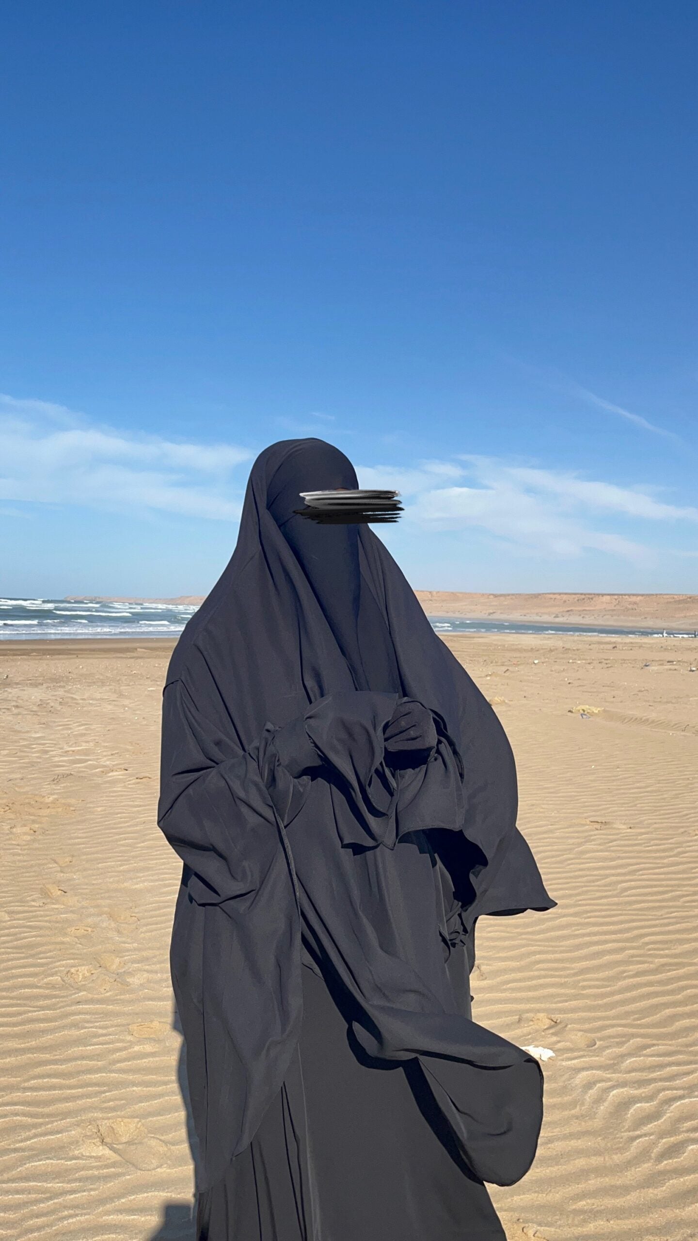 Half niqab Muslin 2 veils