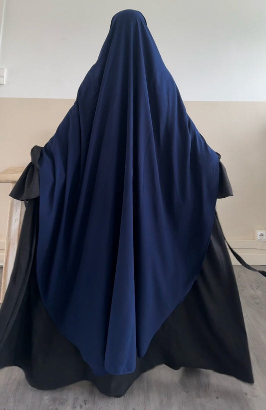 Khimar abgerundeter Maleeka (Whool-Pfirsich)