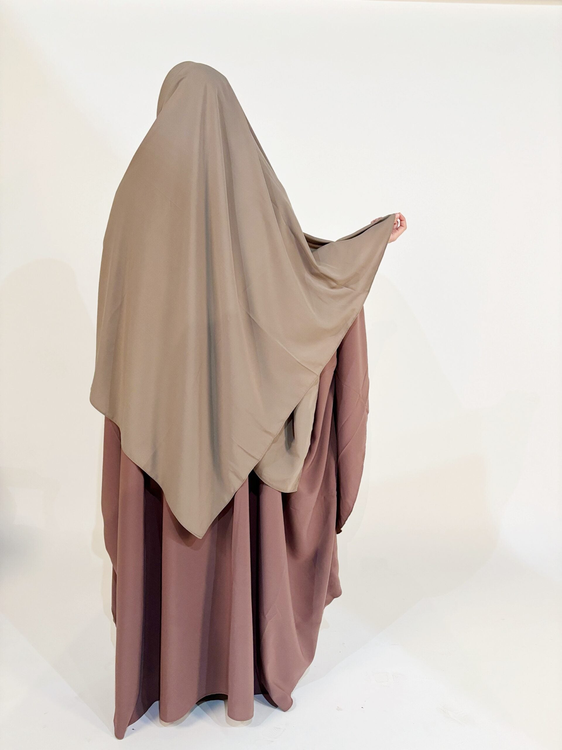 Maxi hijab à nouer Whool Peach