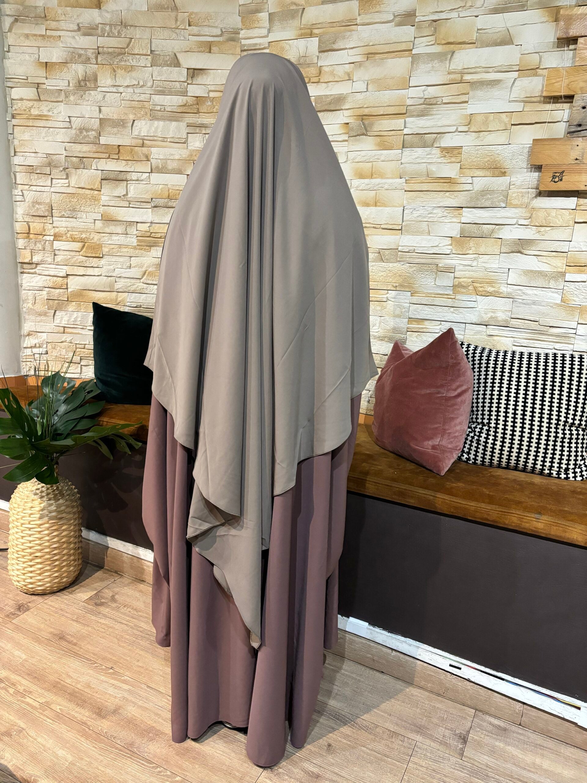 Scharfer Khimar Sarah (Whool-Pfirsich)