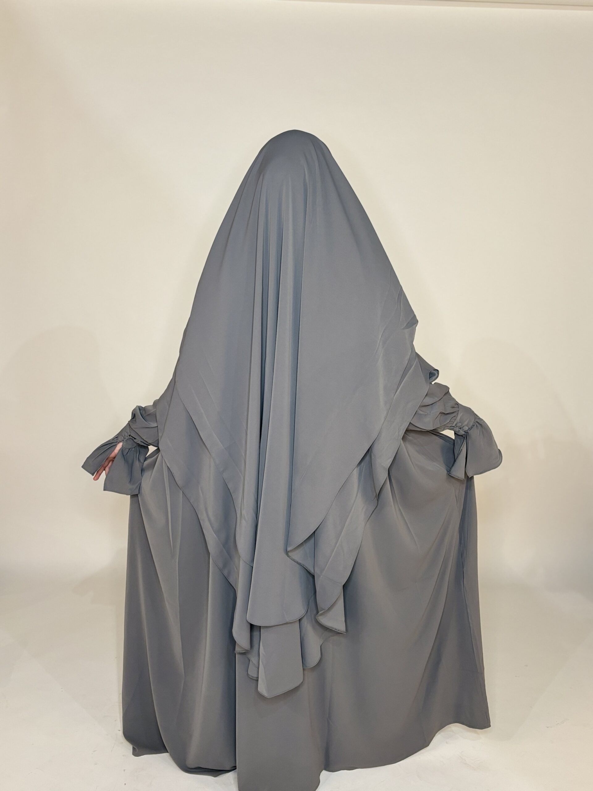 Khimar Hajar 2 voiles Soie de médine