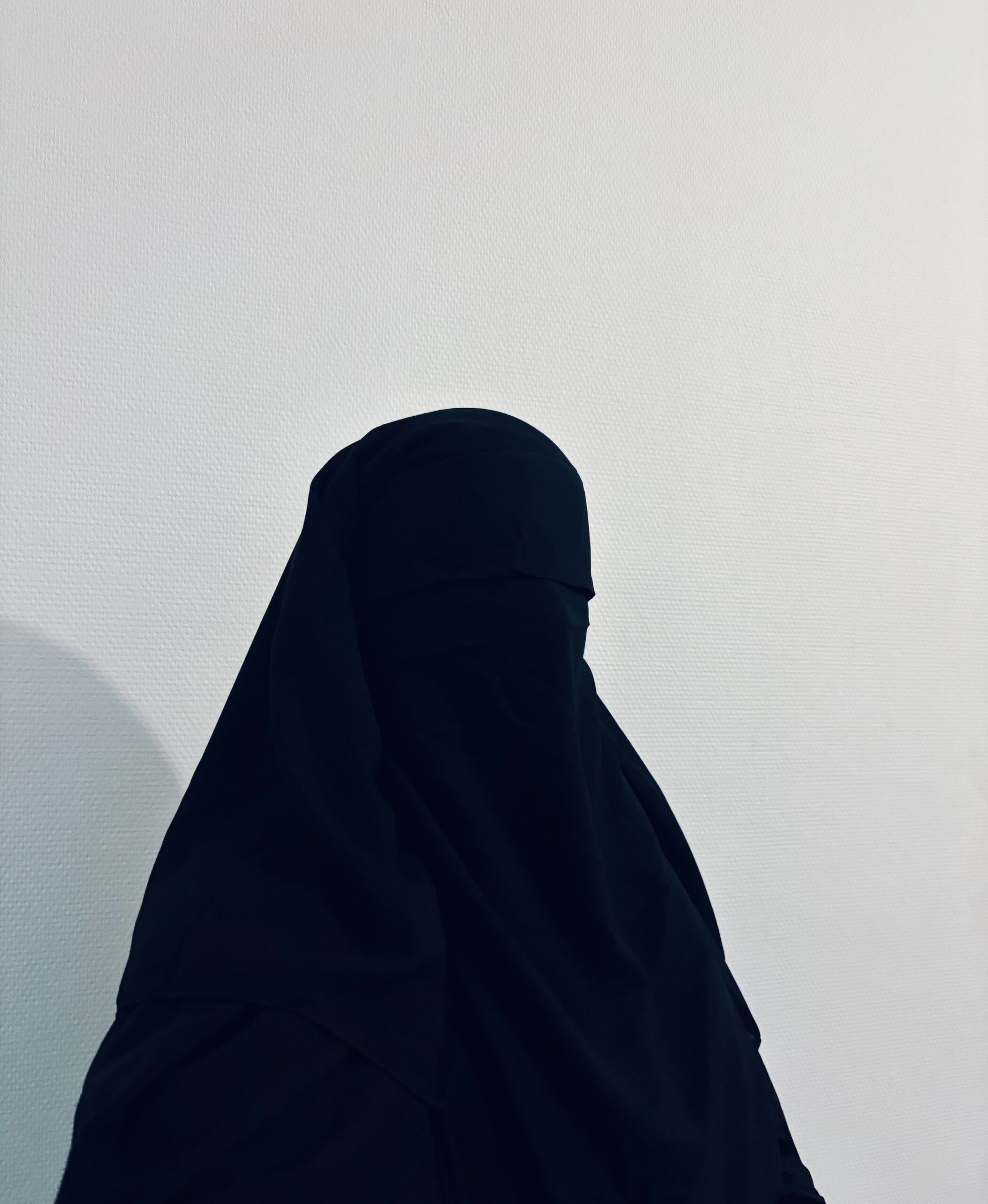 Niqab/Sitar-Mütze 3 Schleier 90 cm