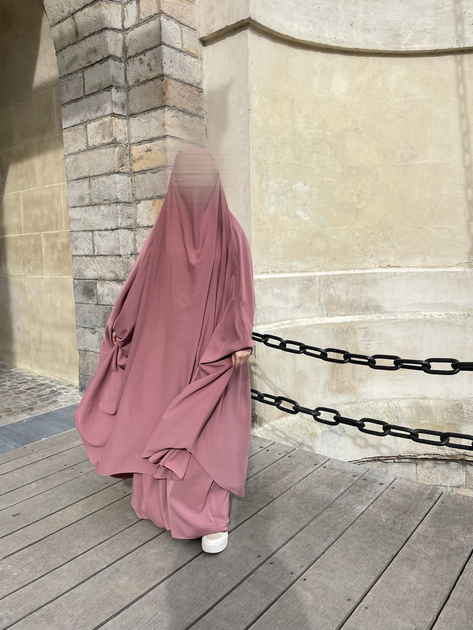 Halber Niqab aus Medina-Seide