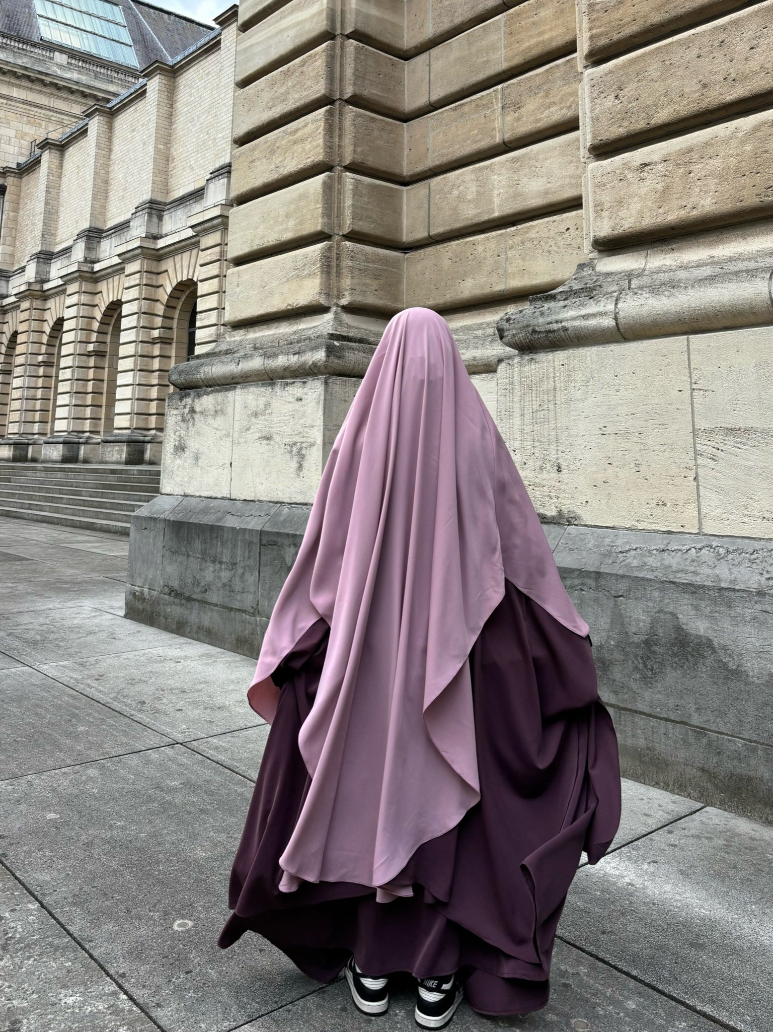 Khimar arrondi Maleeka (Soie de médine)