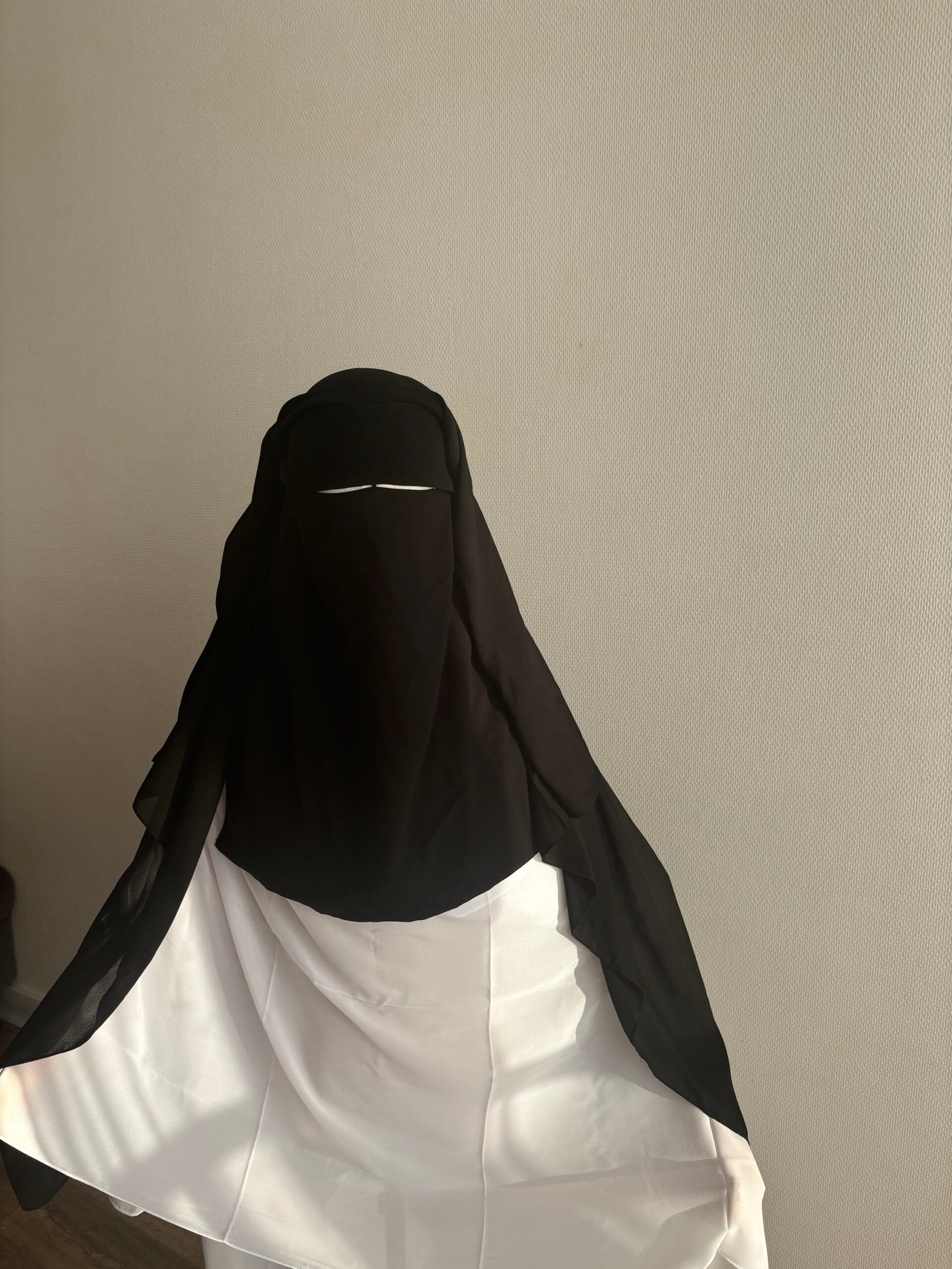 Niqab/Sitar-Mütze 3 Schleier 1m50