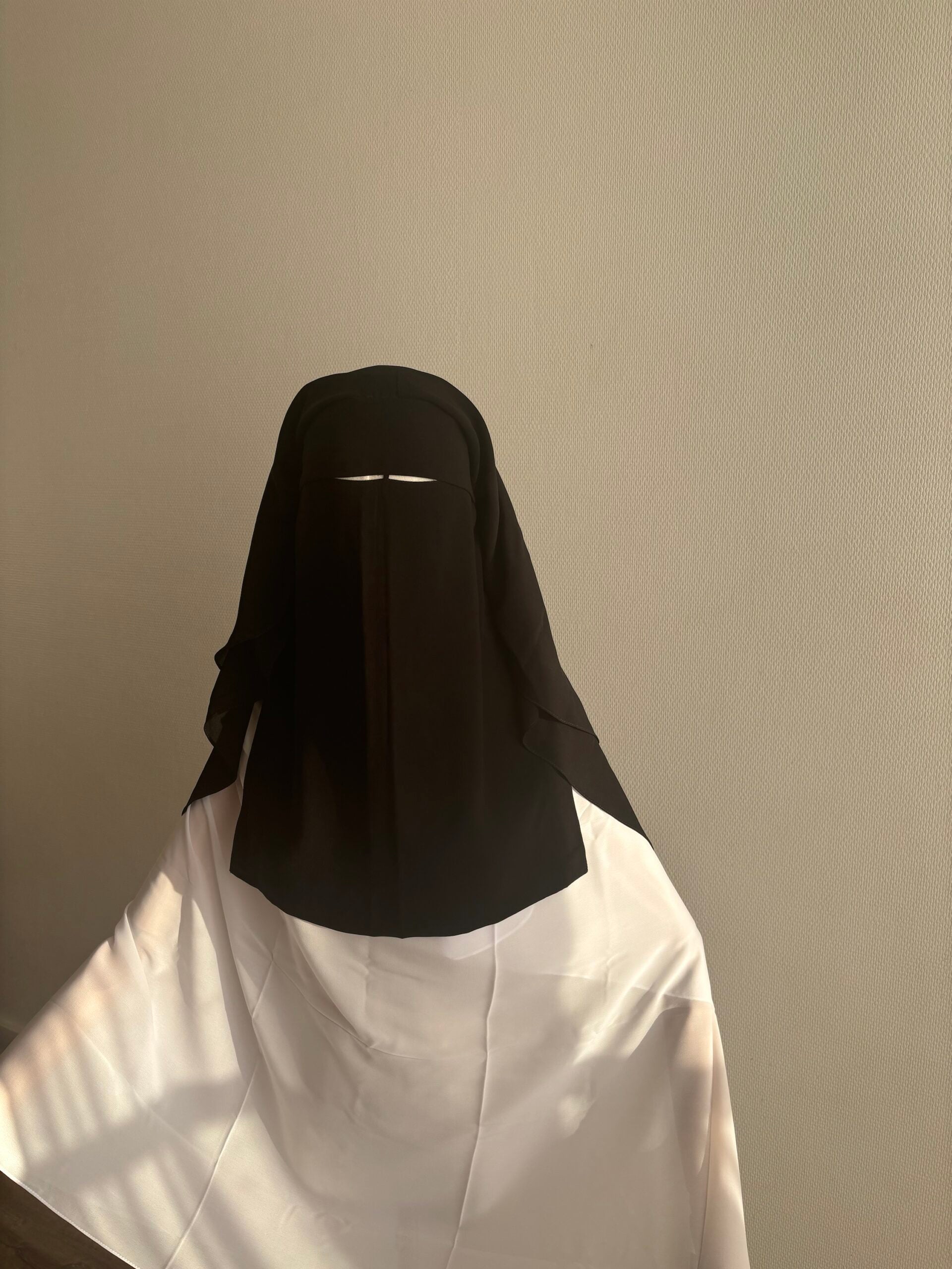 Niqab/Sitar cap 3 veils 90 cm