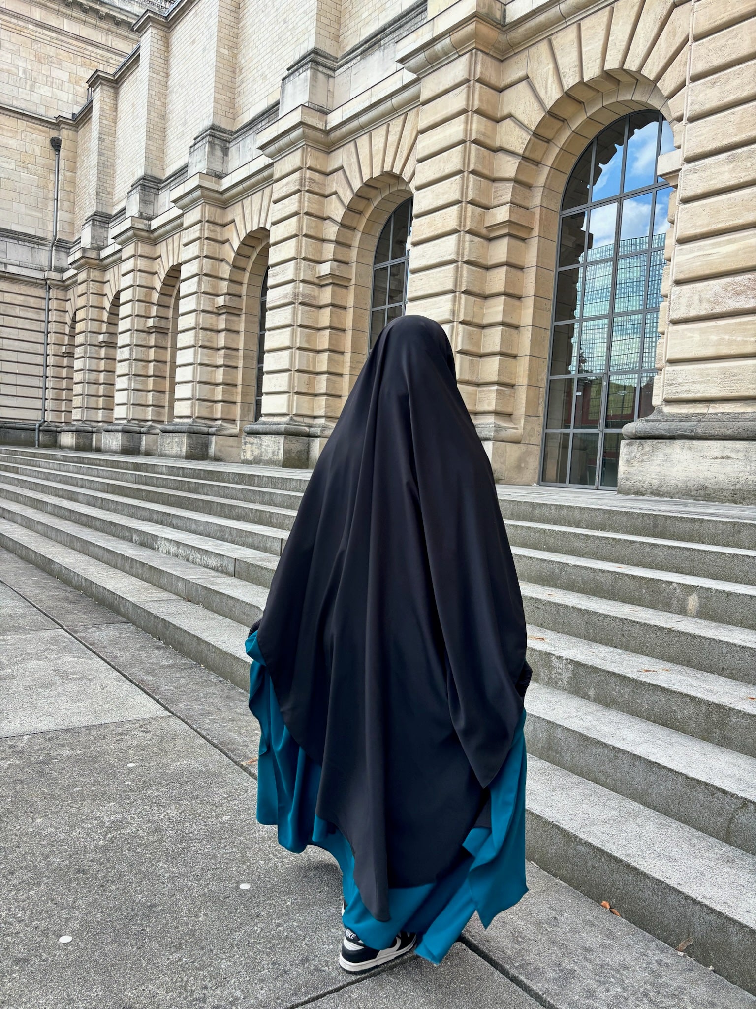 Khimar arrondi Maleeka (Soie de médine)