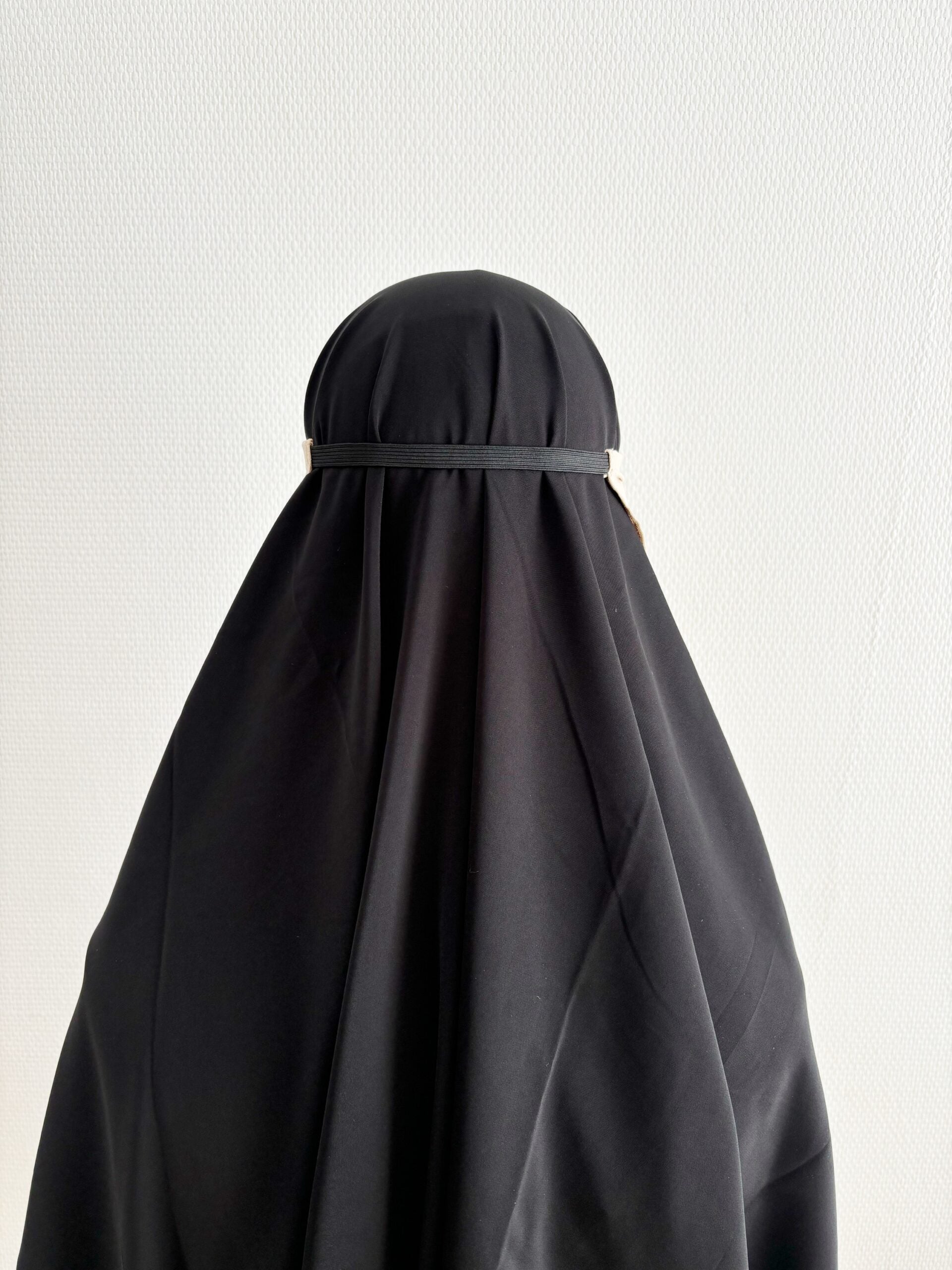 Halber Niqab Whool-Pfirsich