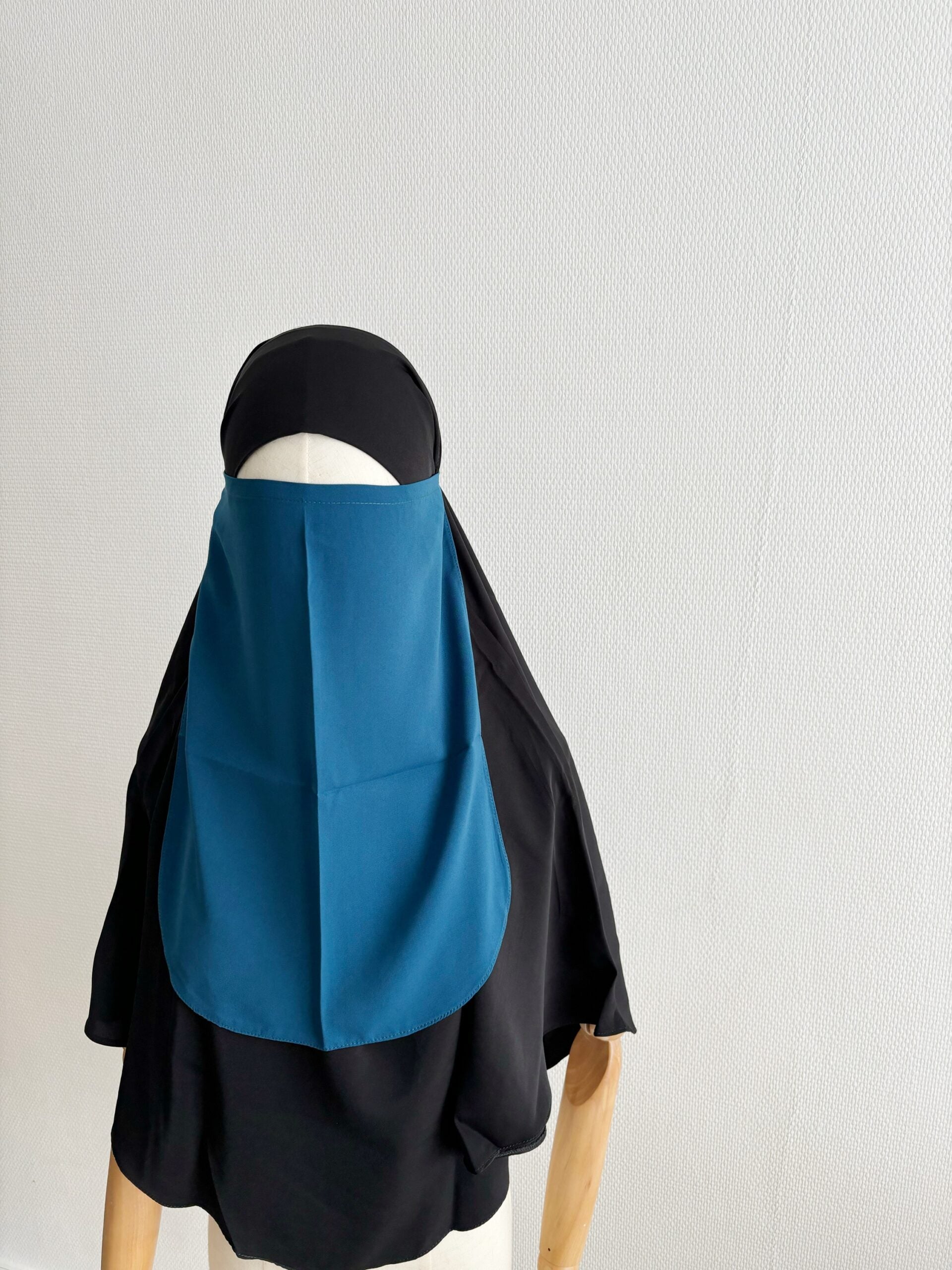 Halber Niqab Whool-Pfirsich