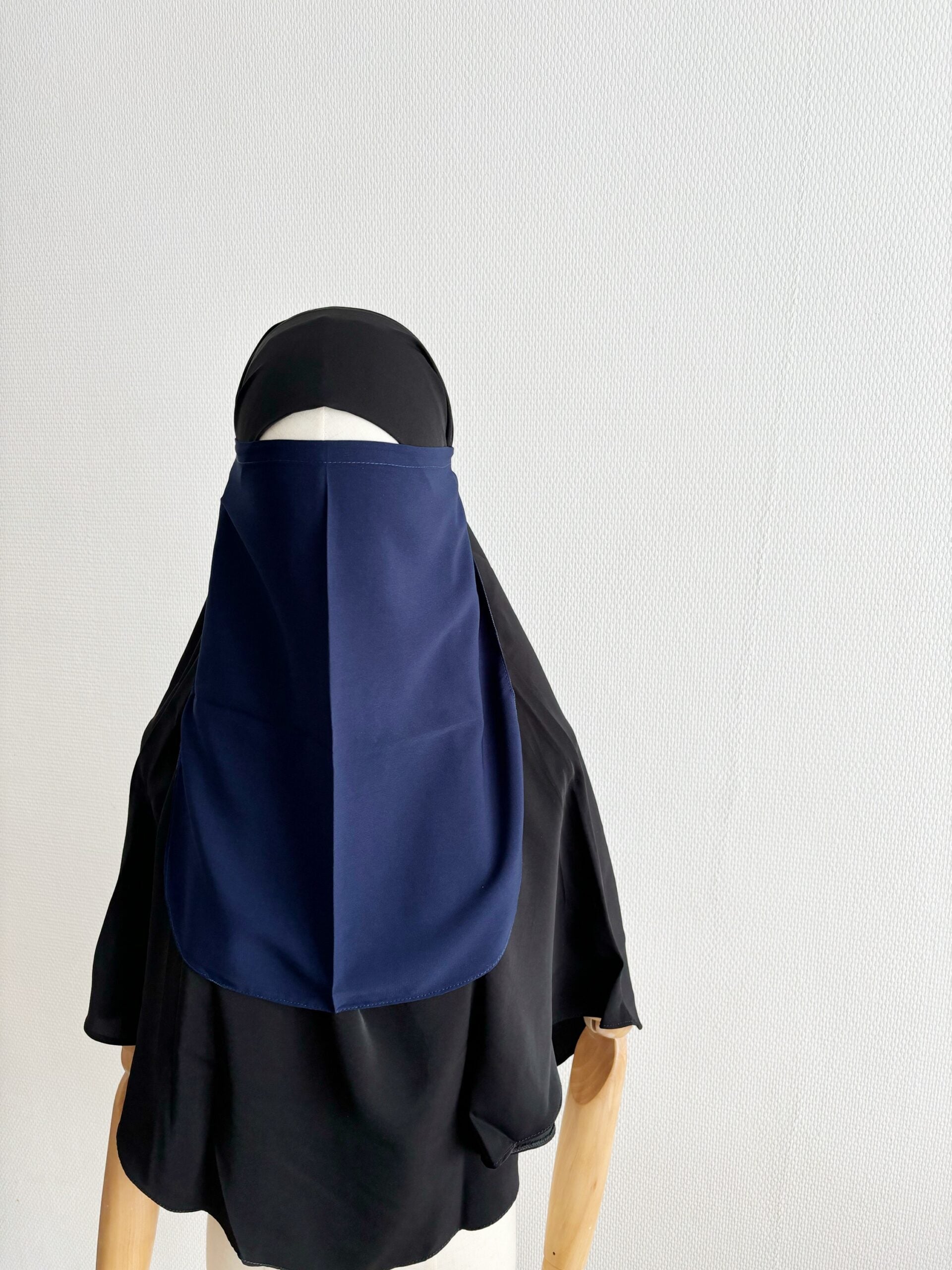 Halber Niqab Whool-Pfirsich