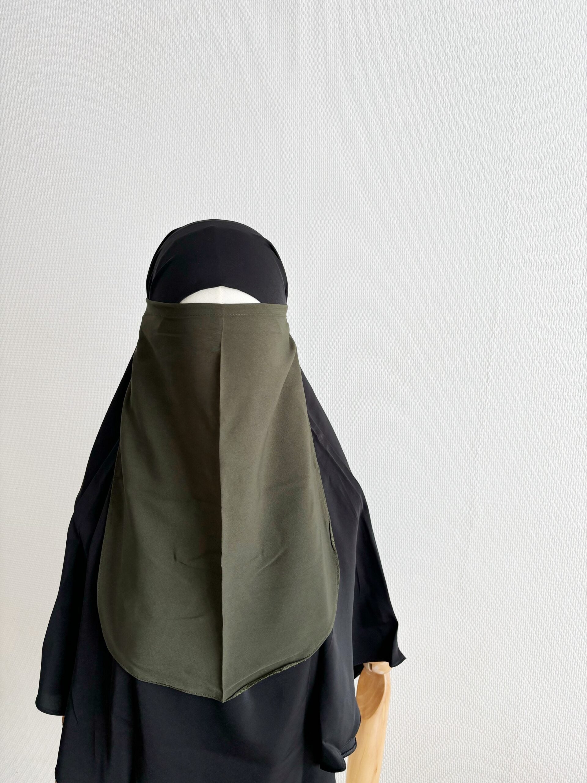 Halber Niqab Whool-Pfirsich